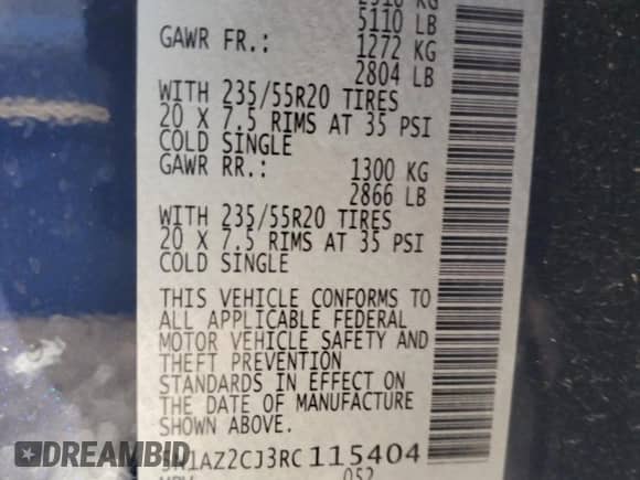 2024 Nissan Murano SL z VIN 5N1AZ2CJ3RC115404, wystawiony jako Copart lot #67643175 z przebiegiem 14 358 mil mil oraz Szkoda całkowita • Salvage title. Historia ofert i sprzedaży dostępna na DreamBid. Obrazek 13.