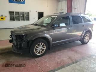 2015 Dodge Journey SXT with VIN 3C4PDDBG0FT651497, listed as a Copart auction lot 71617105 with 92,765 mi miles and Salvage title. Bid and sale history available at DreamBid. Image 1.