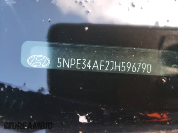 2018 Hyundai Sonata SEL with VIN 5NPE34AF2JH596790, listed as a Copart auction lot 66475925 with 82,747 mi miles and Salvage title. Bid and sale history available at DreamBid. Image 12.