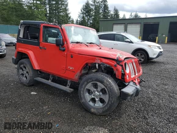 2018 Jeep Wrangler Sahara with VIN 1C4AJWBGXJL861734, listed as a Copart auction lot 51157545 with 44,967 mi miles and Salvage title. Bid and sale history available at DreamBid. Image 4.