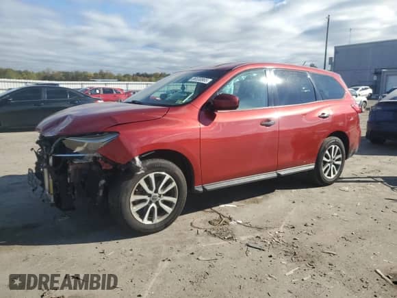 2014 Nissan Pathfinder S with VIN 5N1AR2MN6EC708914, listed as a Copart auction lot 86530865 with 100,981 mi miles and Salvage title. Bid and sale history available at DreamBid. Image 1.