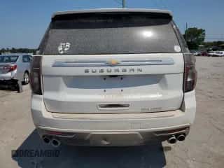 2023 Chevrolet Suburban Premier with VIN 1GNSKFKD8PR381907, listed as a Copart auction lot 66122014 with 13,563 mi miles and . Bid and sale history available at DreamBid. Image 6.