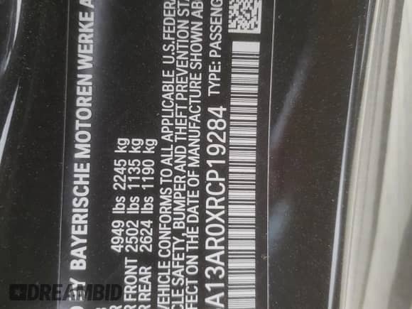 2024 BMW 4 Series M440i xDrive z VIN WBA13AR0XRCP19284, wystawiony jako Copart lot #46912245 z przebiegiem 18 316 mil mil oraz Szkoda całkowita • Salvage title. Historia ofert i sprzedaży dostępna na DreamBid. Obrazek 14.