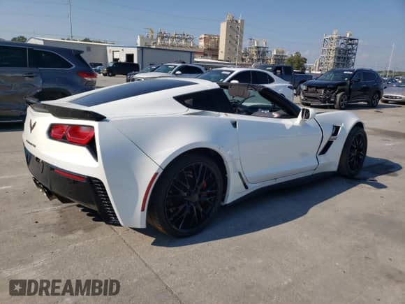 2019 Chevrolet Corvette Grand Sport 1LT with VIN 1G1YW2D74K5113002, listed as a Copart auction lot 75448024 with Not provided miles and Salvage title. Bid and sale history available at DreamBid. Image 3.