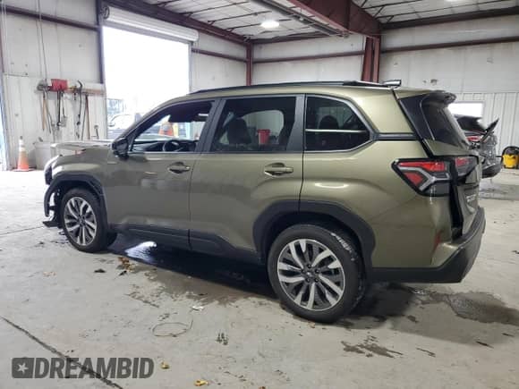 2025 Subaru Forester Touring Hybrid z VIN JF2SLSTD2SH417068, wystawiony jako Copart lot #82743345 z przebiegiem Nie podano mil oraz Szkoda całkowita • Salvage title. Historia ofert i sprzedaży dostępna na DreamBid. Obrazek 2.