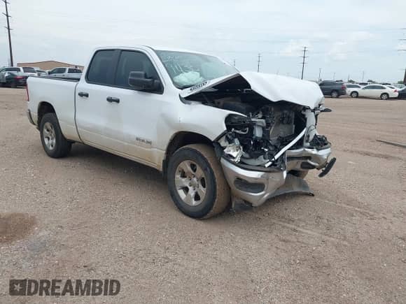 2023 Ram 1500 Big Horn with VIN 1C6RRFBG4PN599435, listed as a IAAI auction lot 42394418 with 25,489 mi miles and . Bid and sale history available at DreamBid. Image 1.
