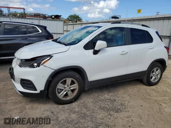 2022 Chevrolet Trax LT with VIN KL7CJLSM7NB568766, listed as a Copart auction lot 58099525 with 6,057 mi miles and Clean title. Bid and sale history available at DreamBid. Image 1.