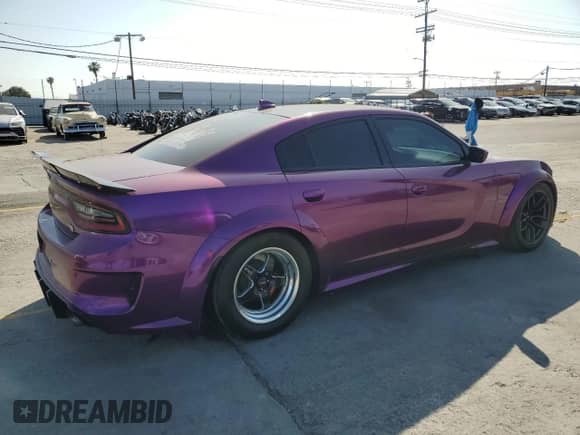 2021 Dodge Charger Scat Pack with VIN 2C3CDXGJ3MH579211, listed as a Copart auction lot 55625255 with 34,598 mi miles and Salvage title. Bid and sale history available at DreamBid. Image 3.