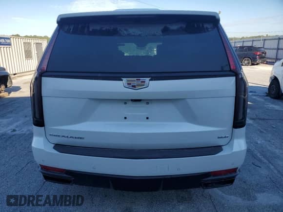 2021 Cadillac Escalade ESV Sport Platinum with VIN 1GYS4RKL8MR476646, listed as a Copart auction lot 61366795 with 36,583 mi miles and Salvage title. Bid and sale history available at DreamBid. Image 6.