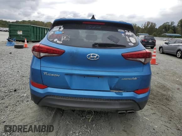 2016 Hyundai Tucson Limited z VIN KM8J33A29GU024695, wystawiony jako Copart lot #85643405 z przebiegiem 166 753 mil mil oraz Czysty tytuł • Clean title. Historia ofert i sprzedaży dostępna na DreamBid. Obrazek 6.