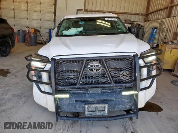 2024 Toyota Tundra SR5 with VIN 5TFLA5DA3RX146147, listed as a Copart auction lot 58197195 with 57,437 mi miles and Salvage title. Bid and sale history available at DreamBid. Image 5.