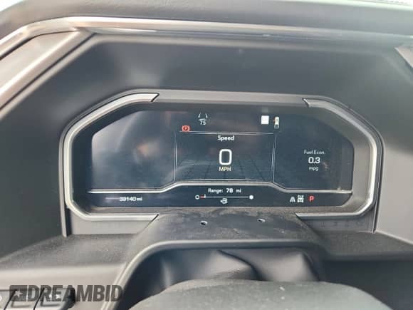 2023 GMC Sierra 1500 Denali with VIN 3GTUUGE85PG150348, listed as a Copart auction lot 64457485 with 39,140 mi miles and Salvage title. Bid and sale history available at DreamBid. Image 9.