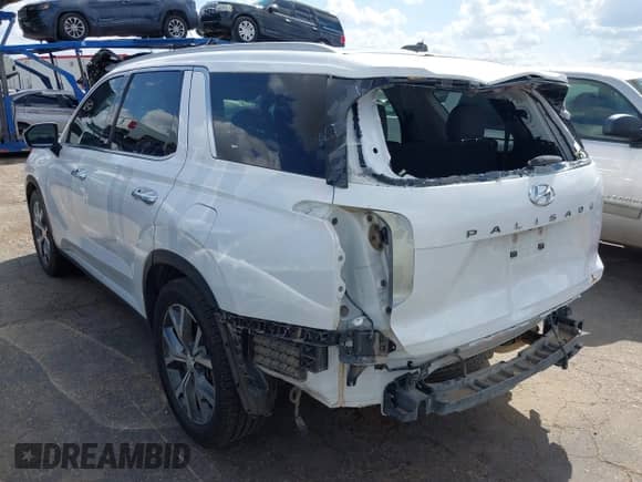 2020 Hyundai Palisade SEL z VIN KM8R34HE1LU102051, wystawiony jako IAAI lot #43028738 z przebiegiem 98 342 mil mil oraz . Historia ofert i sprzedaży dostępna na DreamBid. Obrazek 3.