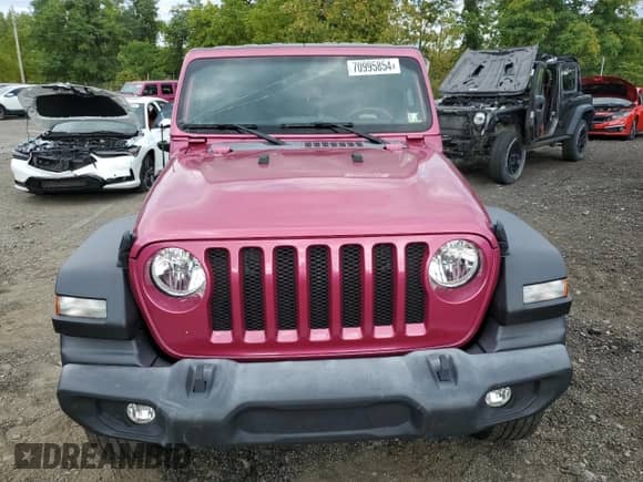 2022 Jeep Wrangler Willys with VIN 1C4GJXAN3NW145634, listed as a Copart auction lot 70995854 with 27,423 mi miles and Non repairable. Bid and sale history available at DreamBid. Image 5.