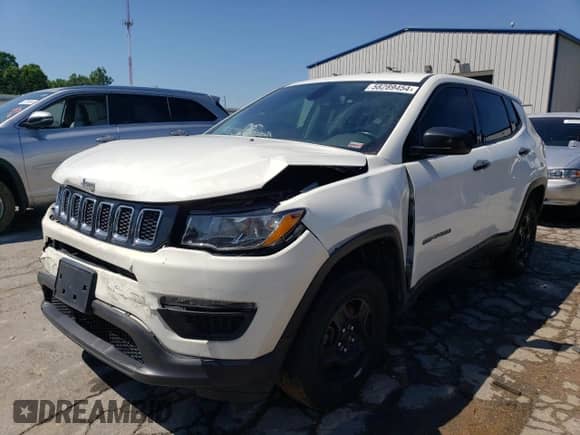 2021 Jeep Compass Upland with VIN 3C4NJDAB4MT554936, listed as a Copart auction lot 58289454 with 60,152 mi miles and Salvage title. Bid and sale history available at DreamBid. Image 1.