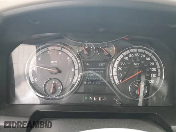 2009 Dodge 1500 SLT with VIN 1D3HB16PX9J516632, listed as a Copart auction lot 68681605 with 194,343 mi miles and Salvage title. Bid and sale history available at DreamBid. Image 9.