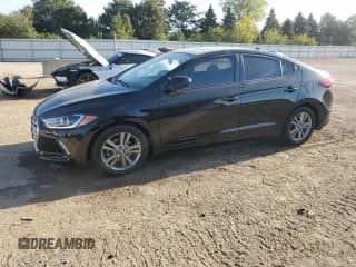 2017 Hyundai Elantra Value Edition with VIN KMHD84LF5HU247063, listed as a Copart auction lot 81621615 with 105,170 mi miles and Salvage title. Bid and sale history available at DreamBid. Image 1.