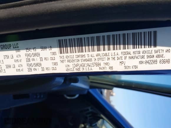 2010 Dodge Nitro Heat with VIN 1D4PU4GK1AW157684, listed as a IAAI auction lot 41767719 with 140,260 mi miles and . Bid and sale history available at DreamBid. Image 9.