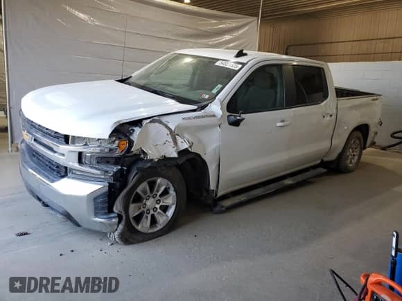 2019 Chevrolet Silverado 1500 LT with VIN 3GCPYDEK6KG115905, listed as a Copart auction lot 54951325 with 106,568 mi miles and Salvage title. Bid and sale history available at DreamBid. Image 1.