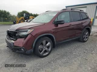 2019 Honda Passport Touring with VIN 5FNYF7H92KB000356, listed as a Copart auction lot 69598615 with 27,658 mi miles and Salvage title. Bid and sale history available at DreamBid. Image 1.
