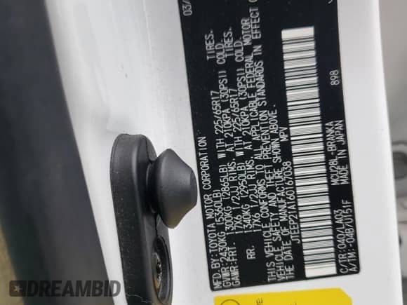 2006 Toyota Highlander w/3rd Row z VIN JTEEP21A160167038, wystawiony jako Copart lot #86659845 z przebiegiem 180 996 mil mil oraz Szkoda całkowita • Salvage title. Historia ofert i sprzedaży dostępna na DreamBid. Obrazek 13.