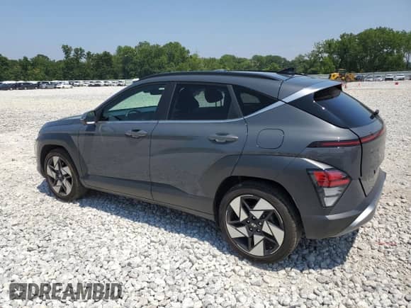 2024 Hyundai Kona Limited с VIN KM8HE3A35RU042616, выставлен на аукционе Copart как лот 64702575 с пробегом 23 847 миль миль и Списание • Salvage title. История ставок и продаж доступна на DreamBid. Изображение 2.