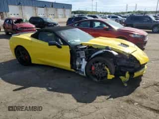 2017 Chevrolet Corvette Z51 2LT z VIN 1G1YK3D71H5100170, wystawiony jako Copart lot #84351765 z przebiegiem Nie podano mil oraz Czysty tytuł • Clean title. Historia ofert i sprzedaży dostępna na DreamBid. Obrazek 4.