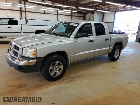 2005 Dodge Dakota SLT with VIN 1D7HW48N85S306003, listed as a Copart auction lot 86598565 with 346,174 mi miles and Salvage title. Bid and sale history available at DreamBid. Image 1.