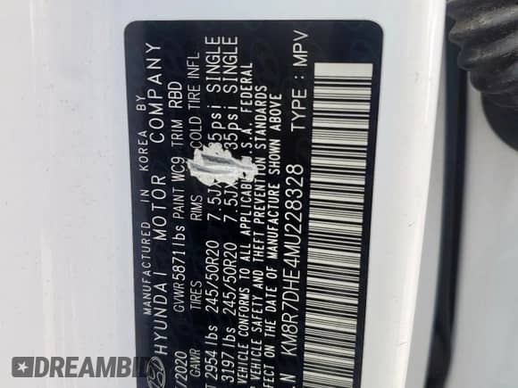 2021 Hyundai Palisade Calligraphy с VIN KM8R7DHE4MU228328, выставлен на аукционе Copart как лот 80169865 с пробегом 100 118 миль миль и Чистый • Clean title. История ставок и продаж доступна на DreamBid. Изображение 13.