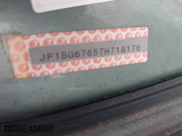 2007 Subaru Forester X L.L. Bean with VIN JF1SG67657H718176, listed as a IAAI auction lot 42542406 with 108,202 mi miles and . Bid and sale history available at DreamBid. Image 9.