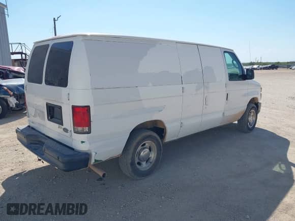 2013 Ford Econoline Cargo Commercial with VIN 1FTNE1EW2DDB01761, listed as a IAAI auction lot 43038503 with 266,605 mi miles and . Bid and sale history available at DreamBid. Image 4.