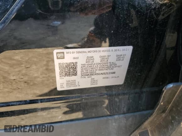 2022 Chevrolet Blazer RS с VIN 3GNKBERS1NS211588, выставлен на аукционе Copart как лот 68422405 с пробегом 24 213 миль миль и Списание • Salvage title. История ставок и продаж доступна на DreamBid. Изображение 12.