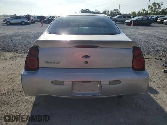 2004 Chevrolet Monte Carlo LS с VIN 2G1WW12E749134905, выставлен на аукционе Copart как лот 67278115 с пробегом 267 971 миль миль и На запчасти • Non repairable. История ставок и продаж доступна на DreamBid. Изображение 6.