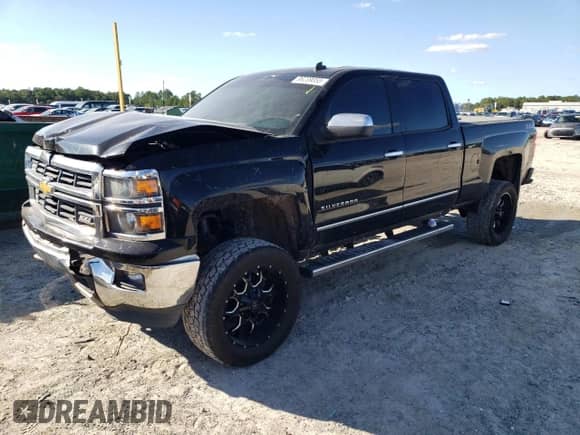 2014 Chevrolet Silverado 1500 LTZ with VIN 3GCUKSEC7EG200676, listed as a Copart auction lot 86239055 with 224,714 mi miles and Salvage title. Bid and sale history available at DreamBid. Image 1.