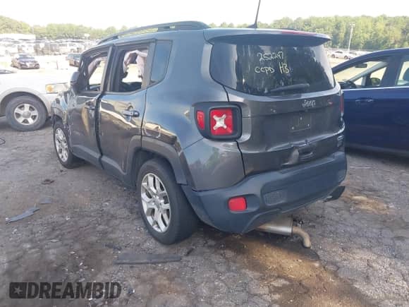 2018 Jeep Renegade Latitude with VIN ZACCJABB7JPJ62571, listed as a IAAI auction lot 42646379 with 152,846 mi miles and . Bid and sale history available at DreamBid. Image 3.