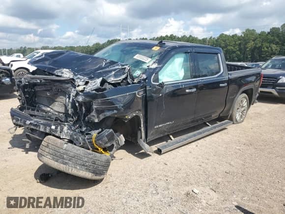2021 GMC Sierra 1500 Denali с VIN 3GTU9FET4MG127218, выставлен на аукционе Copart как лот 65553225 с пробегом Не указан миль и Списание • Salvage title. История ставок и продаж доступна на DreamBid. Изображение 1.