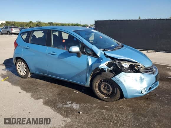 2014 Nissan Note SV with VIN 3N1CE2CPXEL385339, listed as a Copart auction lot 83849845 with 129,926 mi miles and Salvage title. Bid and sale history available at DreamBid. Image 4.