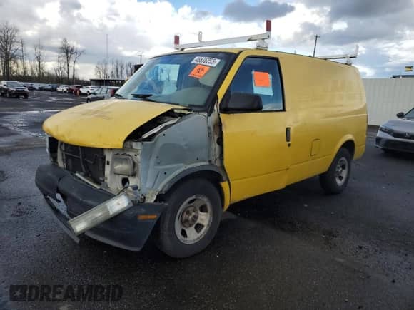 2001 Chevrolet Astro Cargo с VIN 1GCDM19W71B143035, выставлен на аукционе Copart как лот 48876255 с пробегом Не указан миль и Списание • Salvage title. История ставок и продаж доступна на DreamBid. Изображение 1.