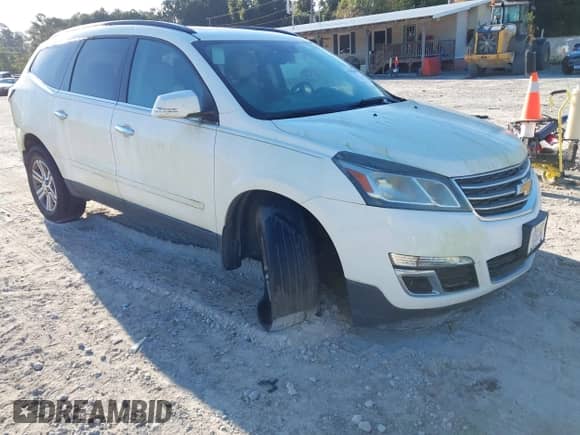 2015 Chevrolet Traverse LT с VIN 1GNKRHKD9FJ109998, выставлен на аукционе IAAI как лот 43202442 с пробегом Не указан миль и . История ставок и продаж доступна на DreamBid. Изображение 1.