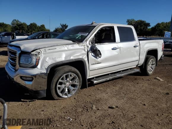 2017 GMC Sierra 1500 SLT with VIN 3GTU2NEC4HG155458, listed as a Copart auction lot 85938935 with 102,496 mi miles and Salvage title. Bid and sale history available at DreamBid. Image 1.