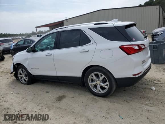 2021 Chevrolet Equinox Premier with VIN 3GNAXNEV5MS151066, listed as a Copart auction lot 83942395 with 49,606 mi miles and Salvage title. Bid and sale history available at DreamBid. Image 2.