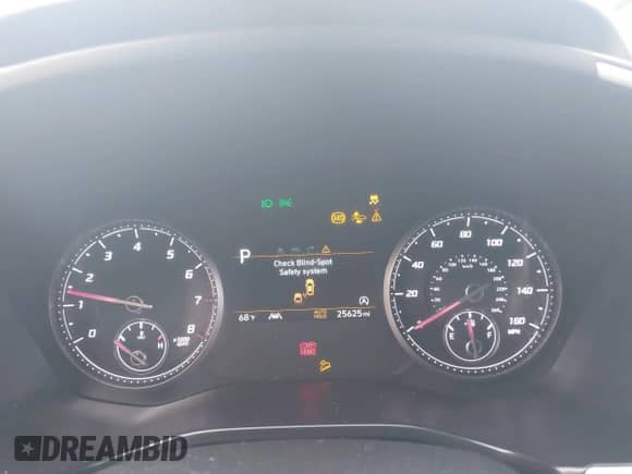 2023 Hyundai Santa Fe XRT with VIN 5NMS6DAJ9PH509987, listed as a IAAI auction lot 42975001 with 25,625 mi miles and . Bid and sale history available at DreamBid. Image 7.