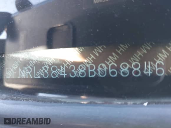 2008 Honda Odyssey EX z VIN 5FNRL38438B068846, wystawiony jako IAAI lot #43451580 z przebiegiem 185 466 mil mil oraz . Historia ofert i sprzedaży dostępna na DreamBid. Obrazek 16.