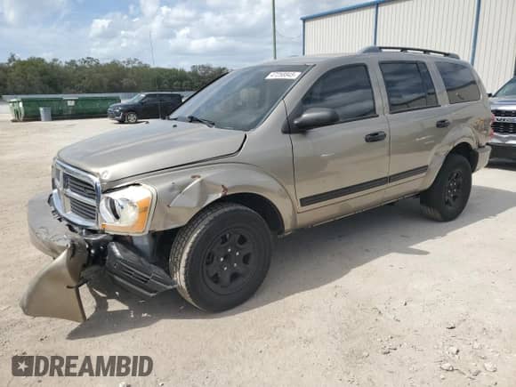 2005 Dodge Durango SLT with VIN 1D4HD48N85F562640, listed as a Copart auction lot 47258845 with 250,233 mi miles and Salvage title. Bid and sale history available at DreamBid. Image 1.