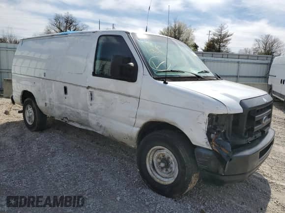 2008 Ford Econoline Cargo Commercial with VIN 1FTNE24W58DA77159, listed as a Copart auction lot 49174895 with Not provided miles and Salvage title. Bid and sale history available at DreamBid. Image 4.