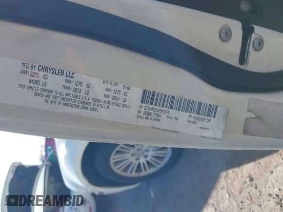 2009 Chrysler 300 LX with VIN 2C3KA43D89H543976, listed as a IAAI auction lot 43531981 with 139,493 mi miles and . Bid and sale history available at DreamBid. Image 9.