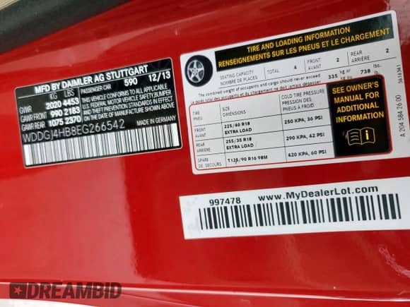 2014 Mercedes-Benz C 250 с VIN WDDGJ4HB8EG266542, выставлен на аукционе Copart как лот 59872175 с пробегом 132 771 миль миль и Чистый • Clean title. История ставок и продаж доступна на DreamBid. Изображение 12.