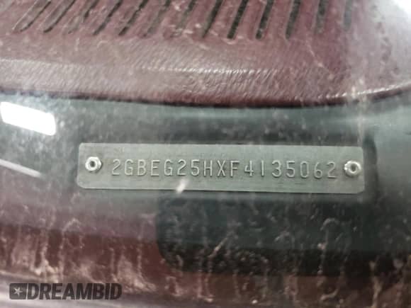 1985 Chevrolet Chevy Van с VIN 2GBEG25HXF4135062, выставлен на аукционе Copart как лот 72788474 с пробегом 463 869 миль миль и Списание • Salvage title. История ставок и продаж доступна на DreamBid. Изображение 13.