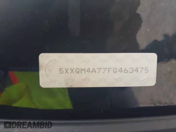 2015 Kia Optima LX с VIN 5XXGM4A77FG463475, выставлен на аукционе IAAI как лот 43227637 с пробегом 201 397 миль миль и . История ставок и продаж доступна на DreamBid. Изображение 9.