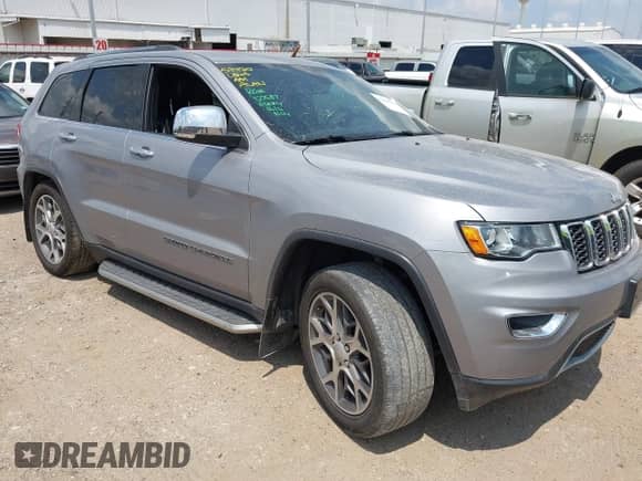 2019 Jeep Grand Cherokee Limited with VIN 1C4RJEBG2KC857949, listed as a IAAI auction lot 42922583 with 60,393 mi miles and . Bid and sale history available at DreamBid. Image 1.